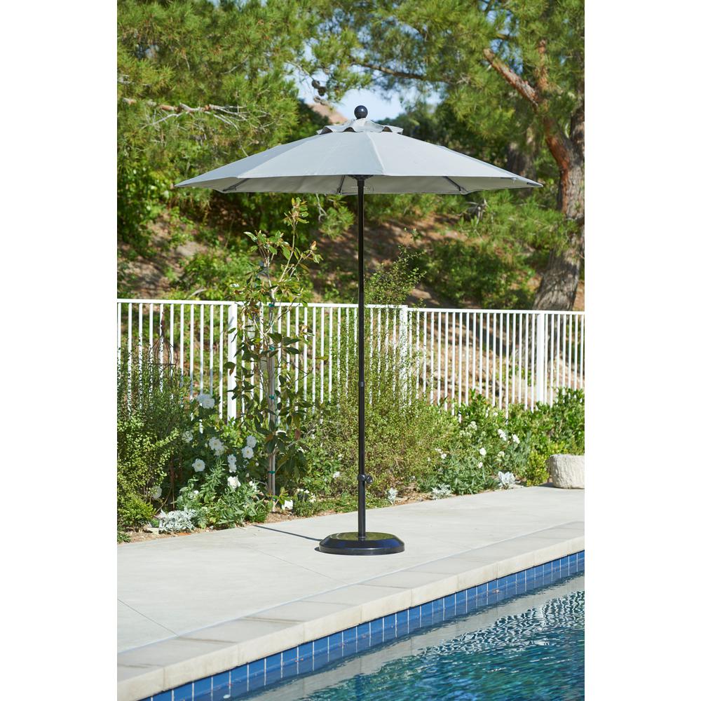 California Umbrella 7 5 Ft Fiberglass Pole Market Fiberglass Ribs Push Lift Patio Umbrella In Spectrum Mist Sunbrella Effo758 48020 The Home Depot