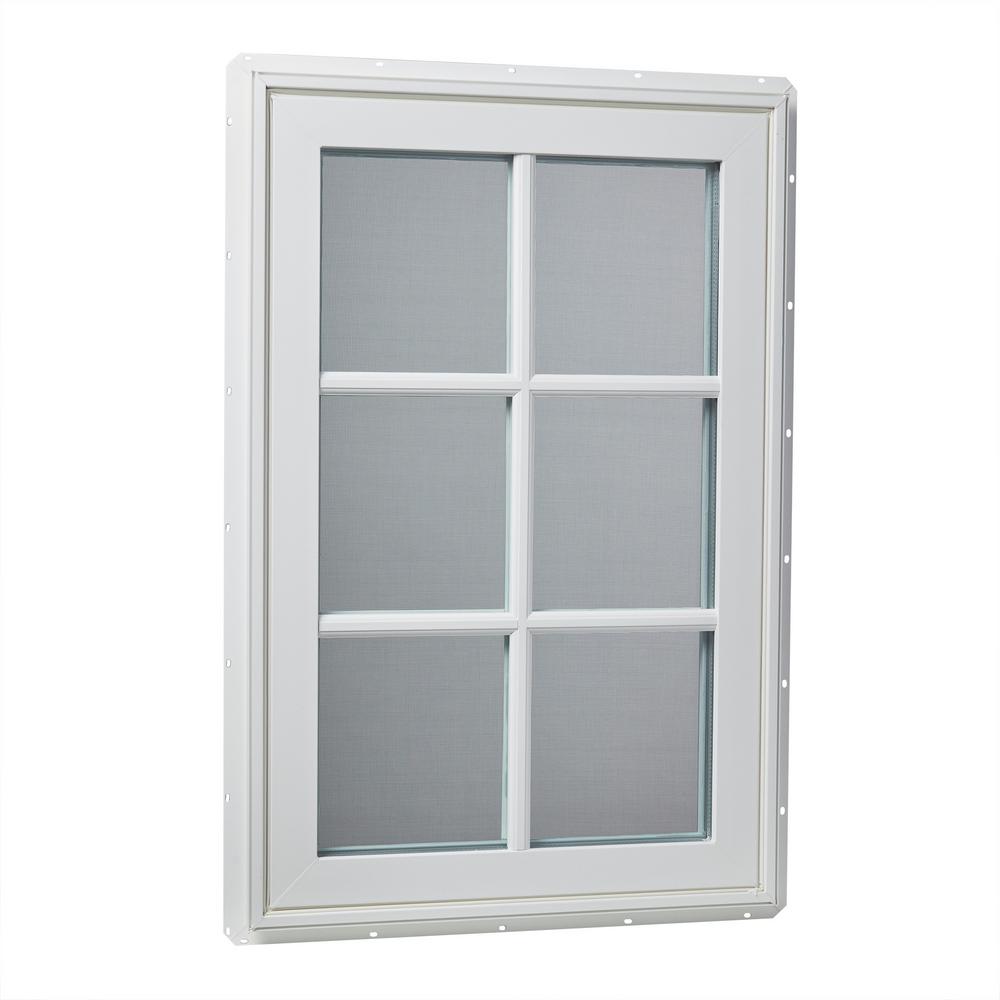 Best Rated Cat Windows The Home Depot Left Hand Vinyl Cat Window With Grids And