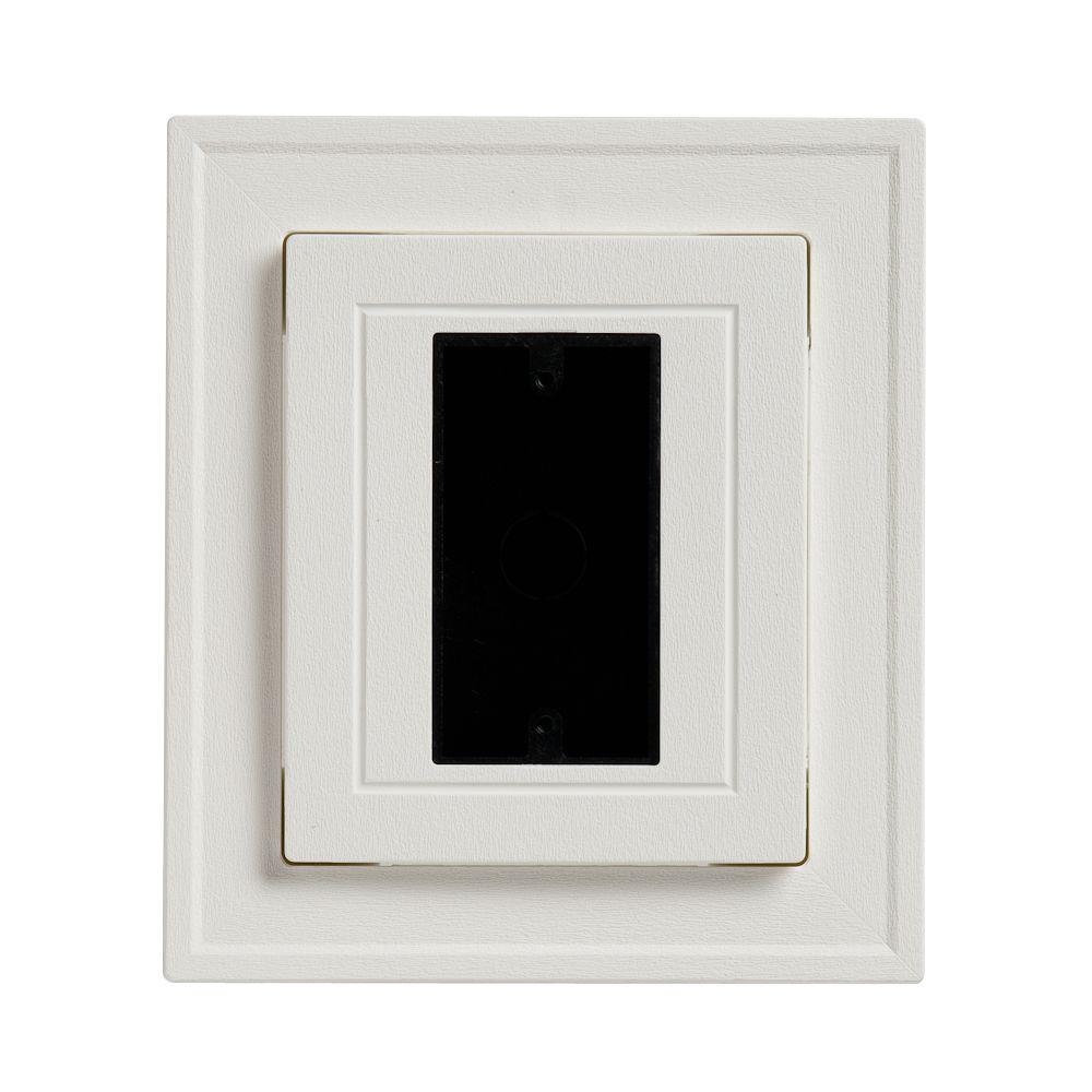 Cellwood 8.5 in x 7.5 in White Electrical Mounting BlockEBLCKH04H