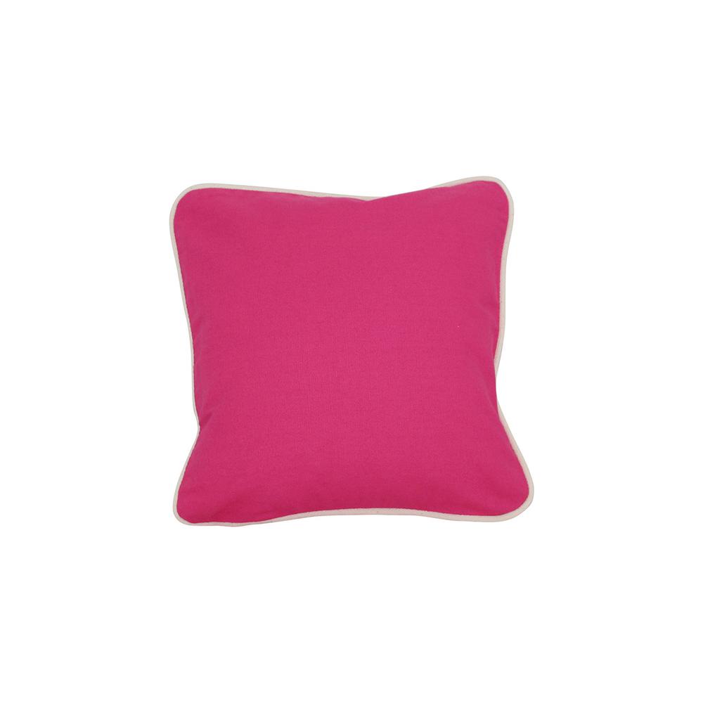 Hot Pink Throw Pillows Home Decor The Depot Hot Pink Standard Pillow With Green Eco Friendly Insert