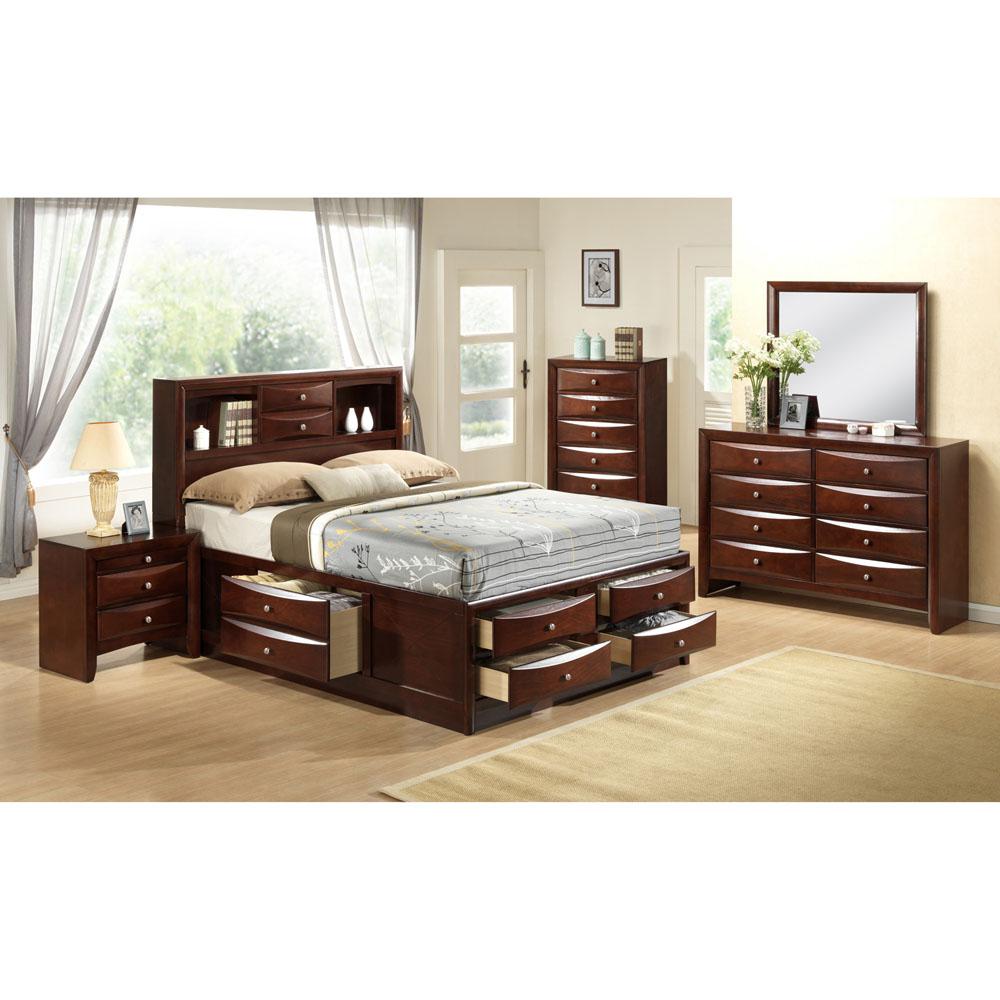 Cambridge Orleans Storage 5 Piece Cherry Bedroom Suite