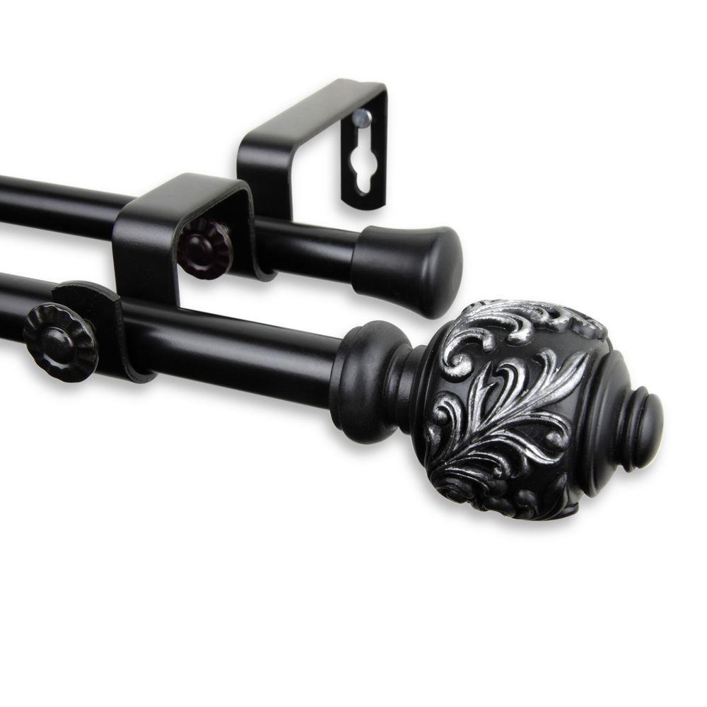 Rod Desyne 84 In 120 Telescoping 5 8 Double Curtain Rod Desyne 84 In 120 Telescoping 5 8 Double