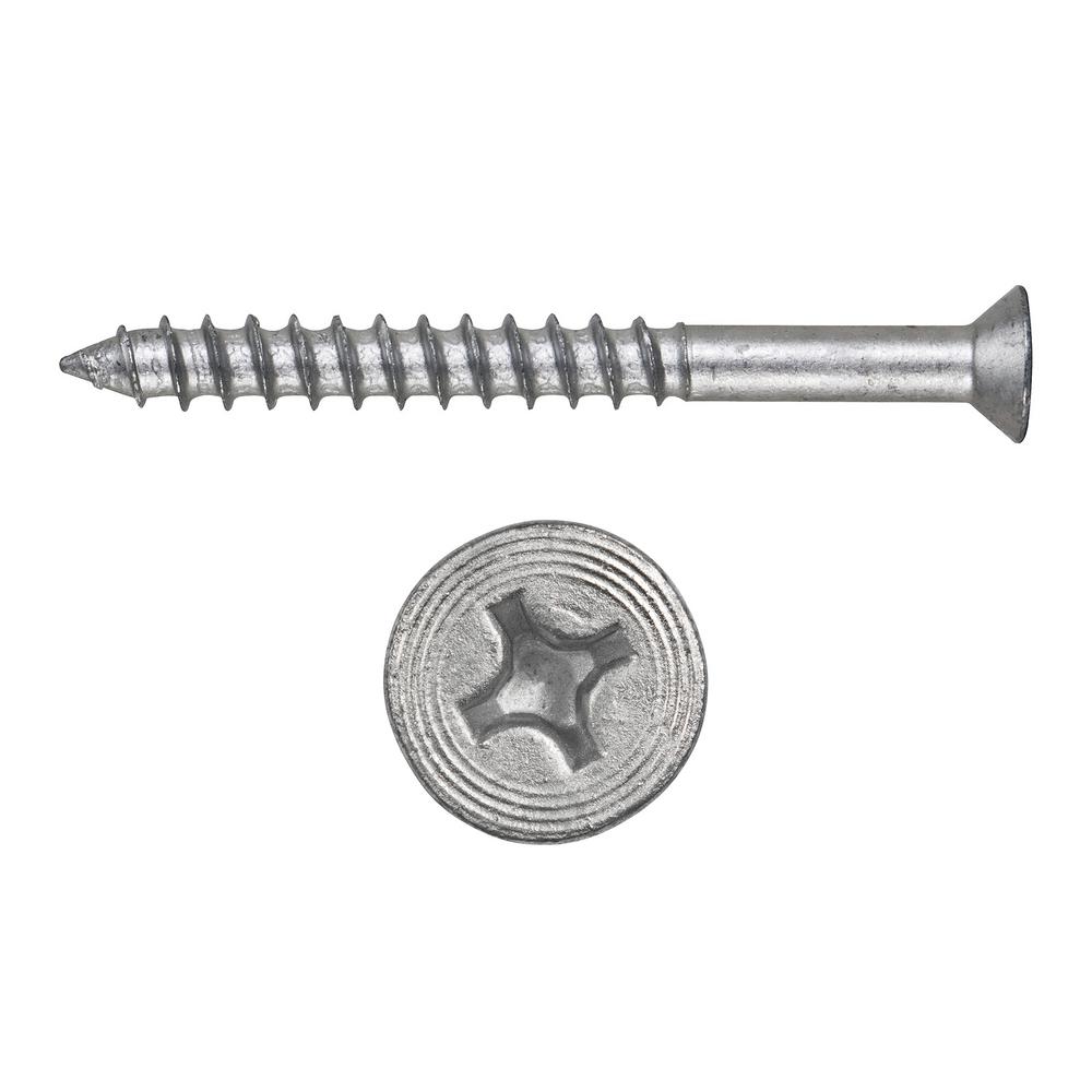 1,500 Pack 1//4/" X 1-3//4/" Flat Head Concrete Masonry Tapcon Anchor Screw