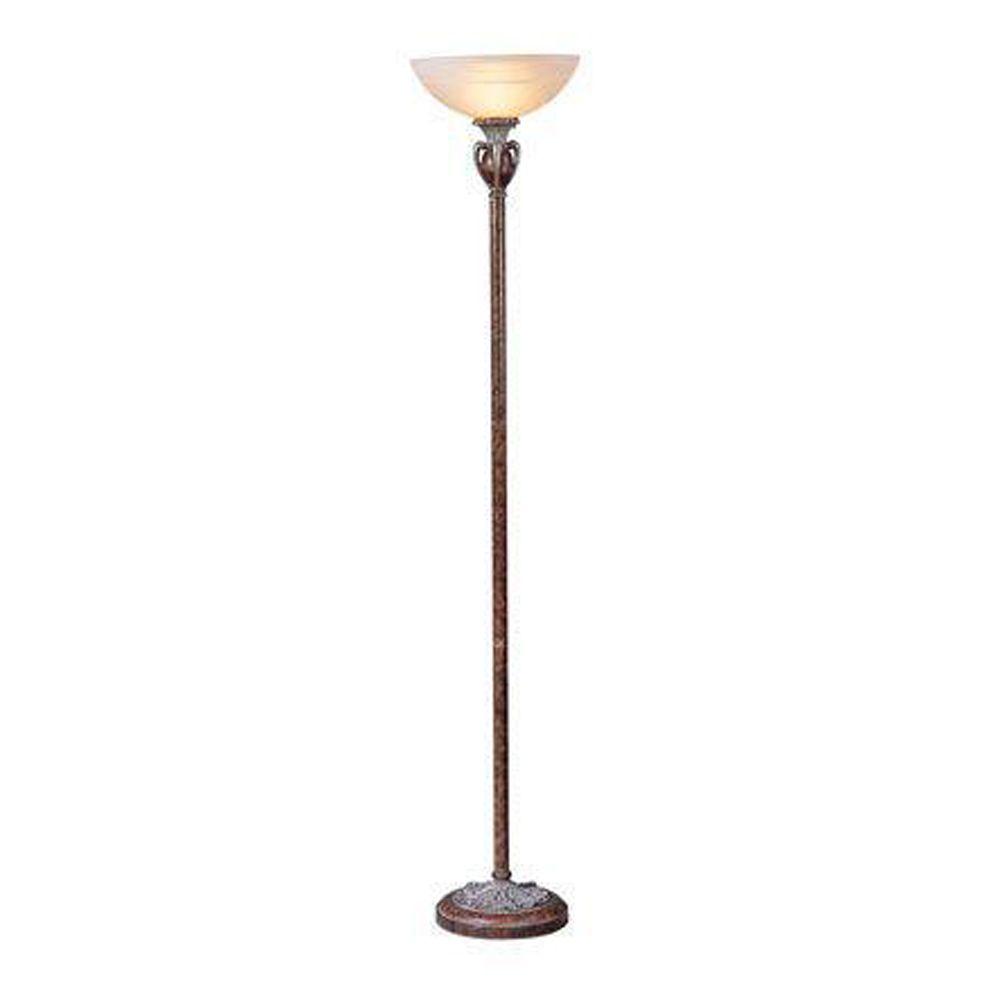 OK LIGHTING 71 in. Antique Copper Floor LampOK4162FTR The Home Depot