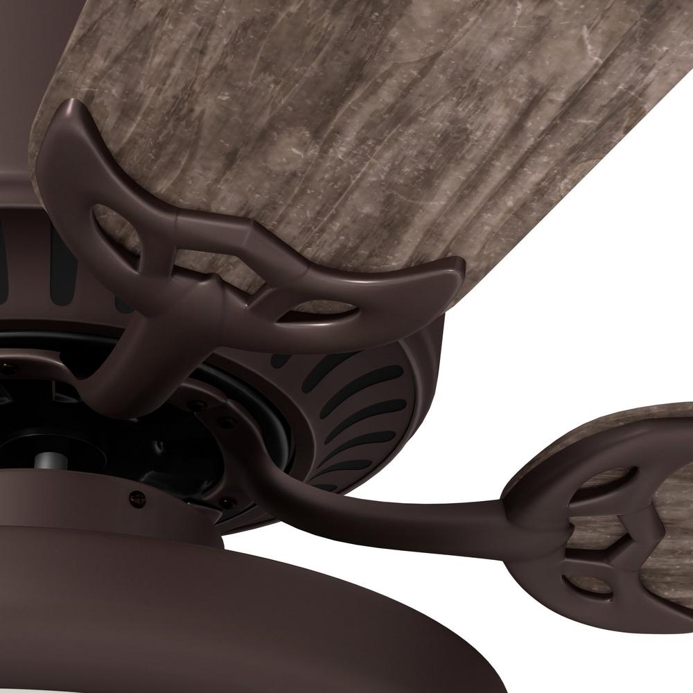 Hugger 52 in. Ceiling Fan with LED Light Espresso Bronze Low Ceiling