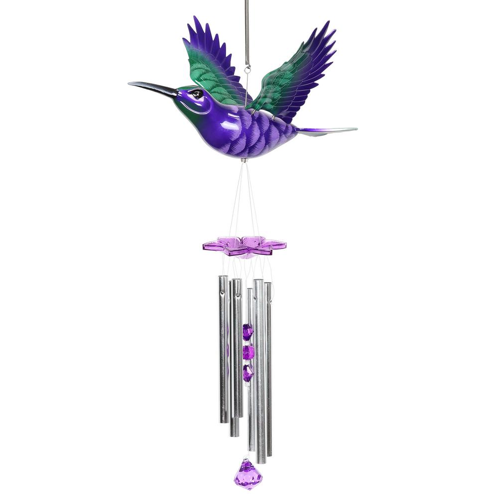 Exhart Large WindyWings Hummingbird Wind Chime40209 The Home Depot