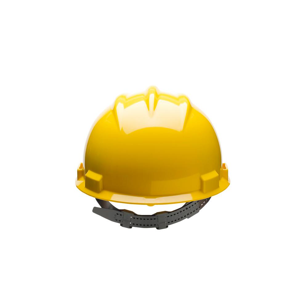 Vinyl Brow Pad Orange One Size Bullard 62ORV Standard Series Vented Cap Style Hard Hat 4 Point Pin Lock Suspension