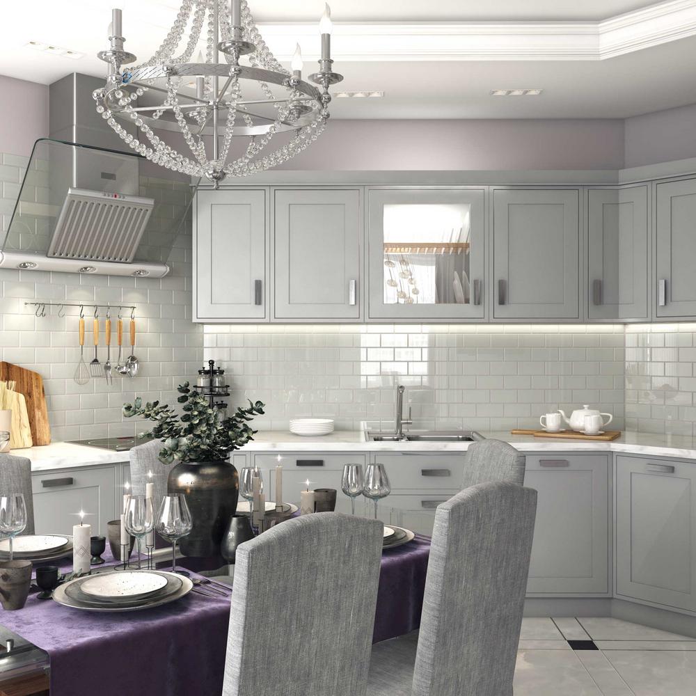 Glas Subway Tile von giorbello grau