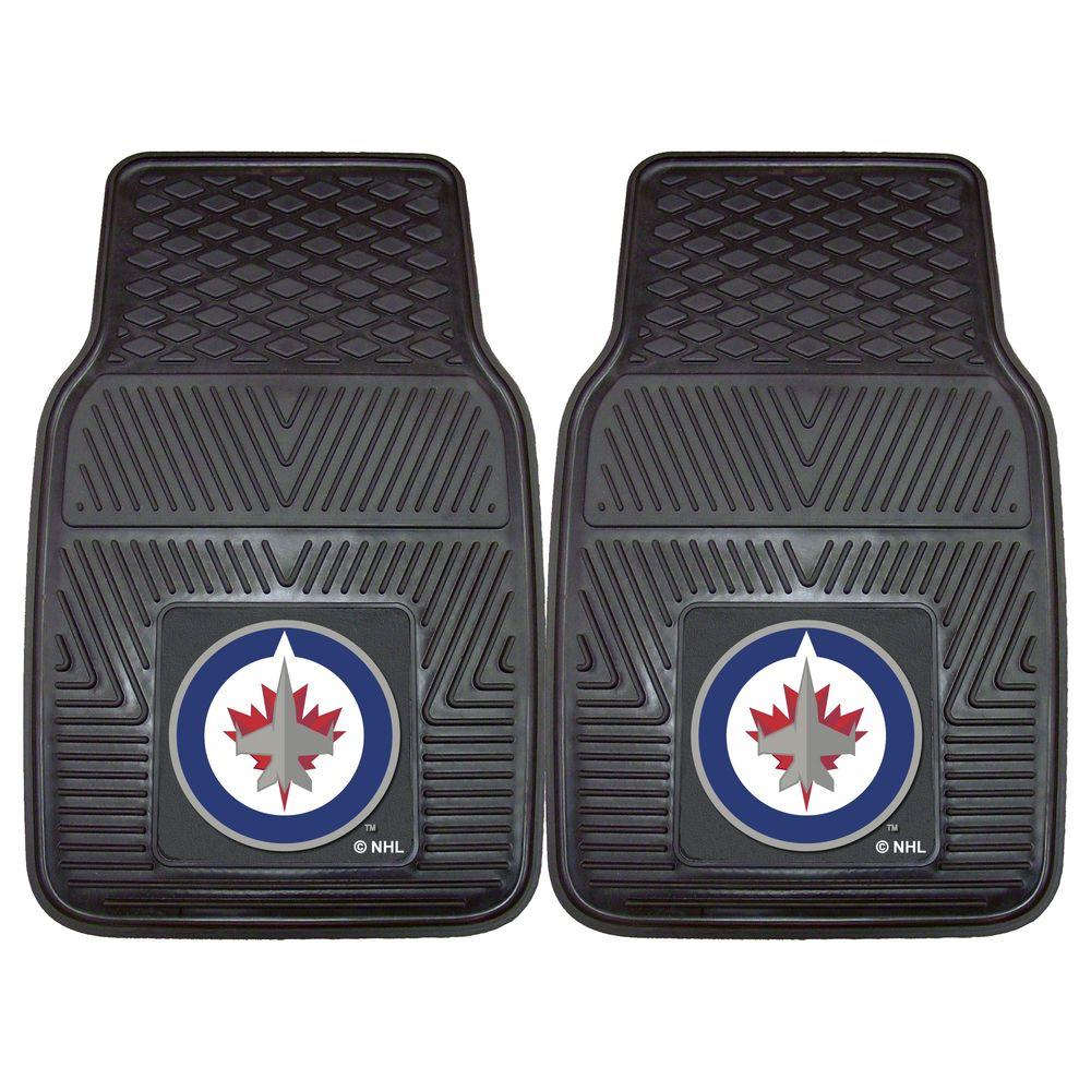 Fanmats Nhl Winnipeg Jets Heavy Duty 2 Piece 18 In X 27 In Vinyl