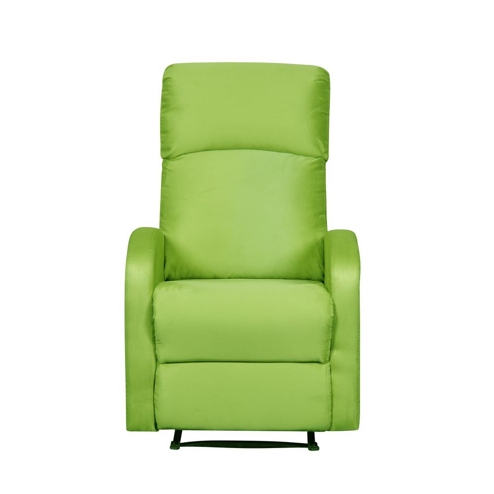 ARTIVA Modern Home Slim Design Microfiber Lime Green ReclinerAF612LG