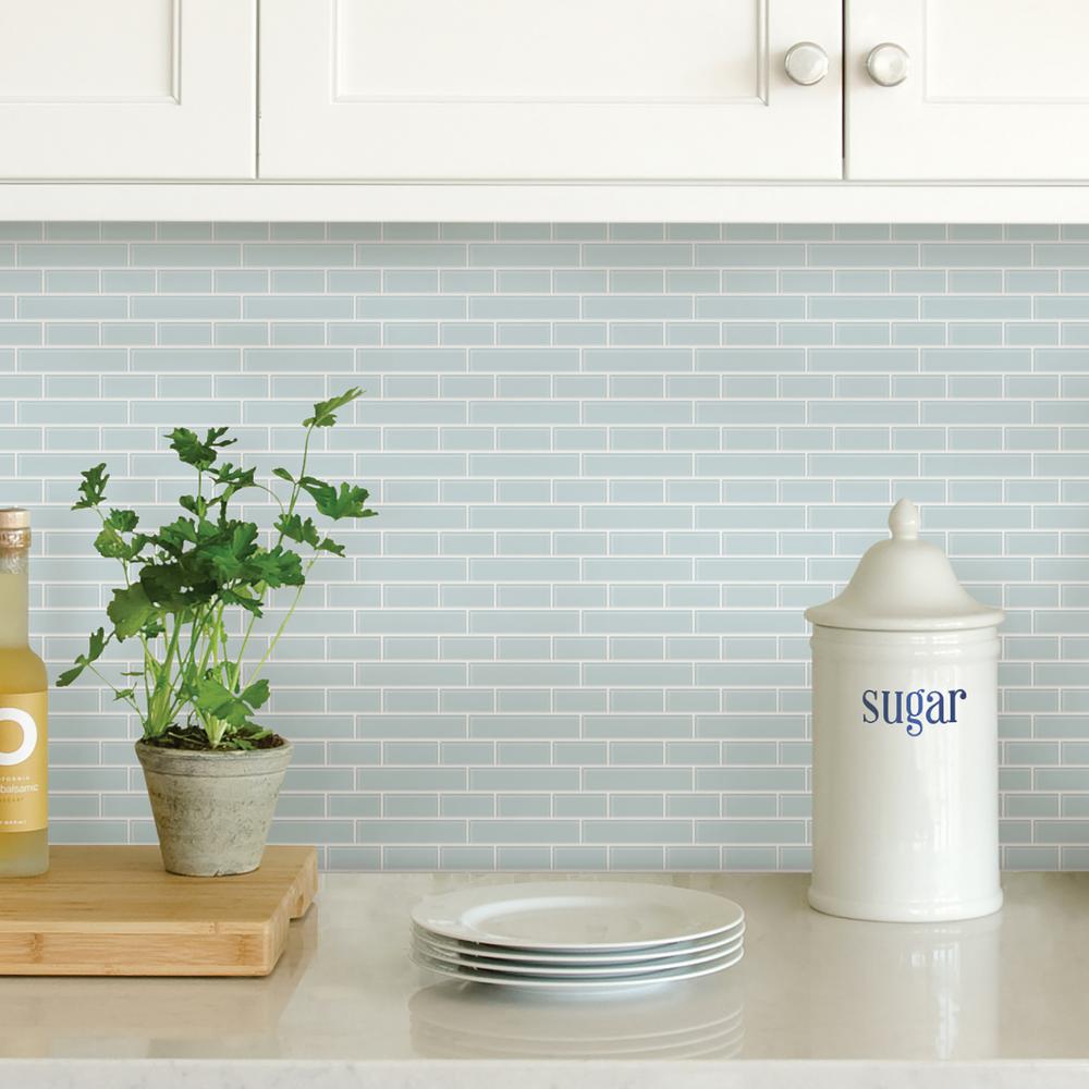 stick on tile backsplash