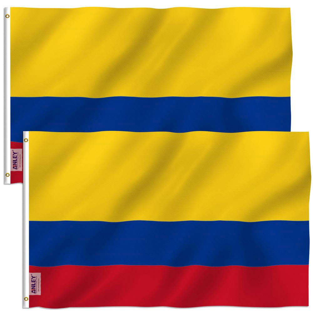 Anley Fly Breeze 3 Ft X 5 Ft Polyester Colombia 2 Sided Flag