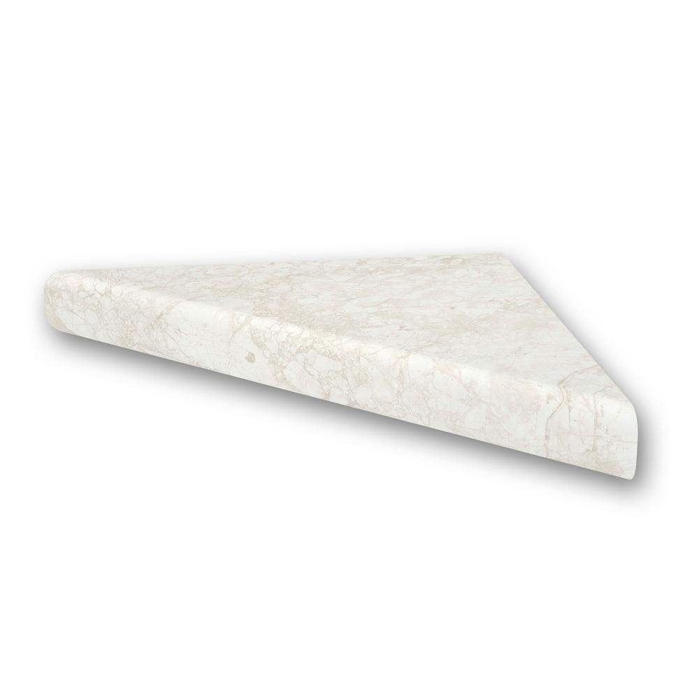 Flexstone 15 In Corner Shelf Niche Botticino Cream Flxcsb15bc Corner Shelf Niche In Botticino Cream