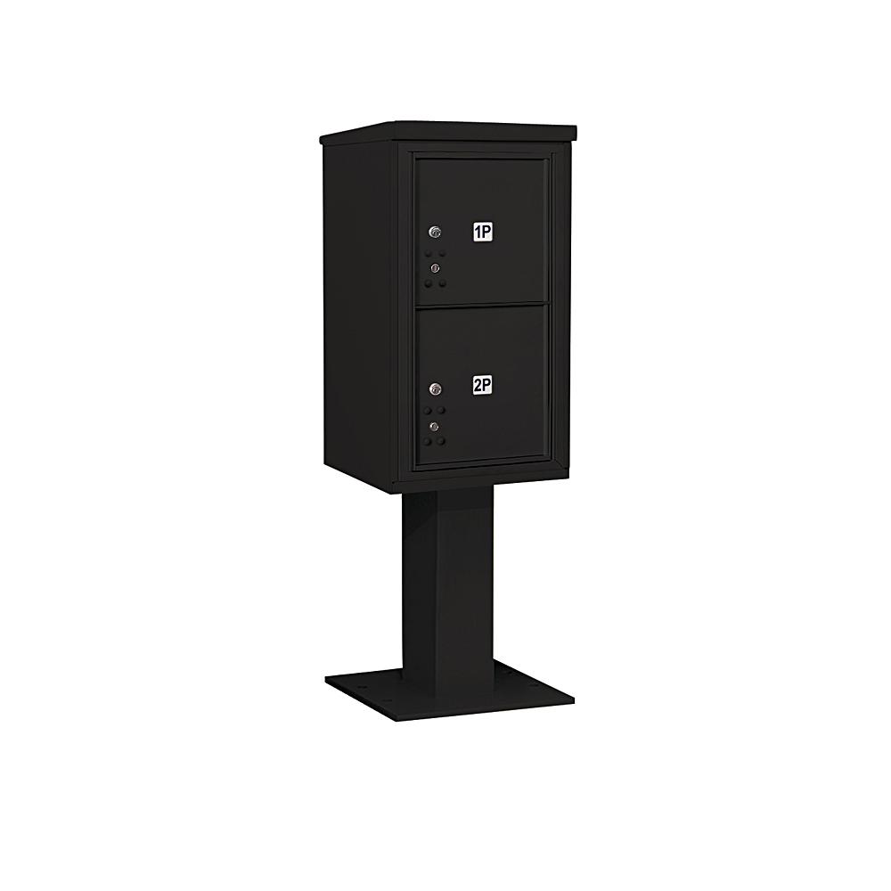 Architectural Mailboxes Oasis 360 Locking Parcel Mailbox with 2Access Doors Black6300B10