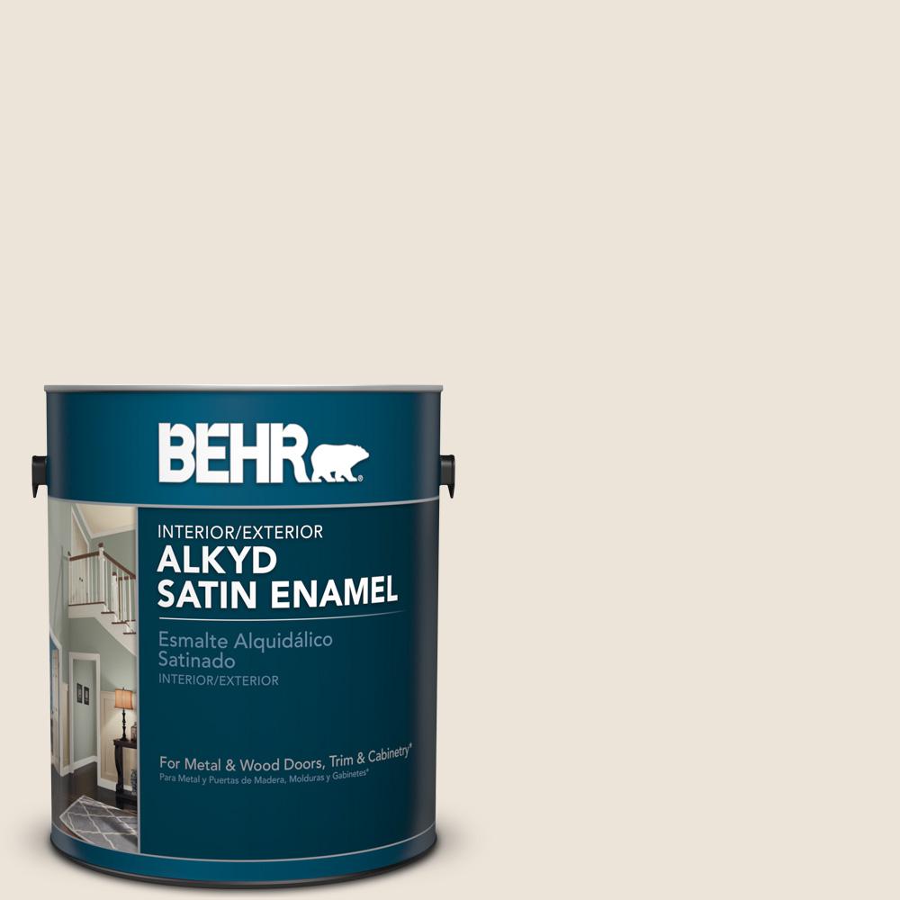 BEHR 1 gal. N3001 Sail Cloth Satin Enamel Alkyd Interior/Exterior