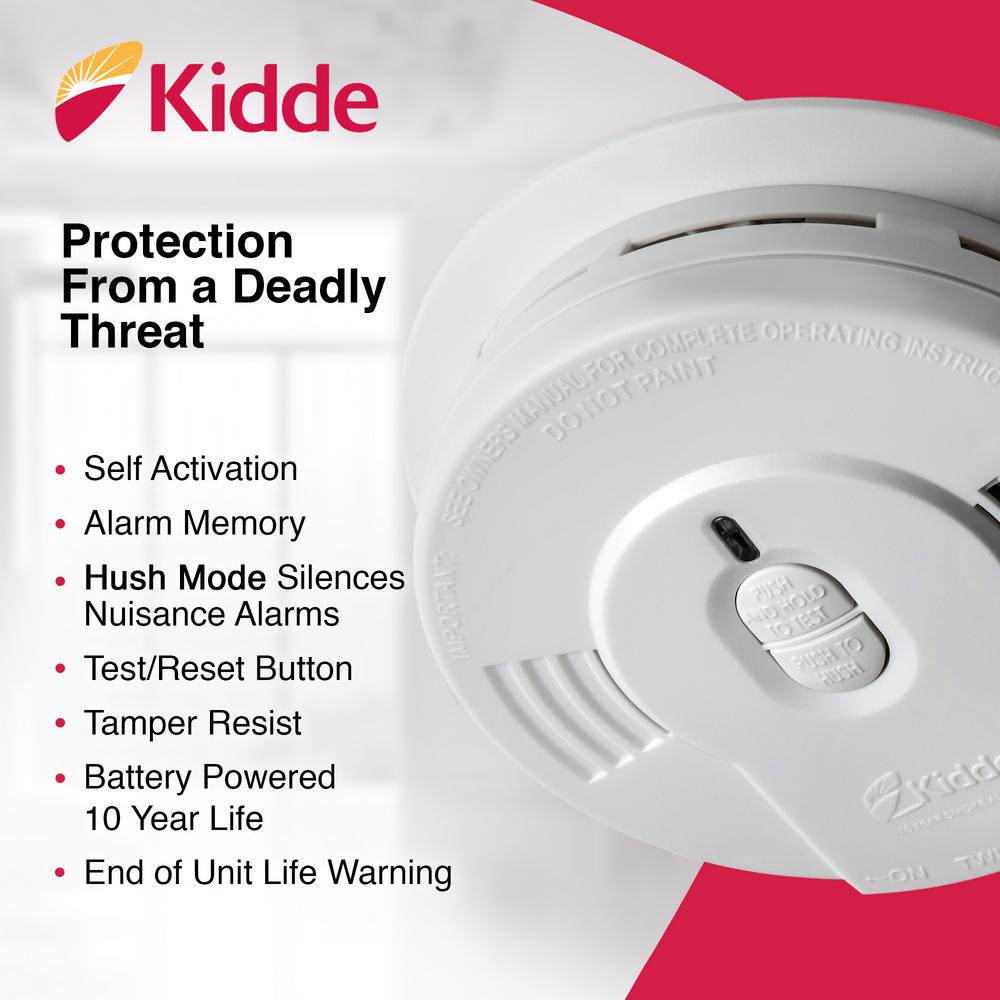 Kidde Code One 10 Year Sealed Battery Smoke Detector With Ionization Sensor 21028780 The Home Depot - fire alarm roblox system test 2
