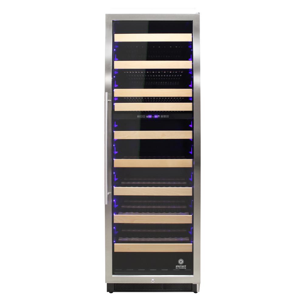 Vinotemp 24 In 119 215 Bottle Wine Cooler El 168wcst The Home Depot Vinotemp 24 In 119 215 Bottle Wine Cooler