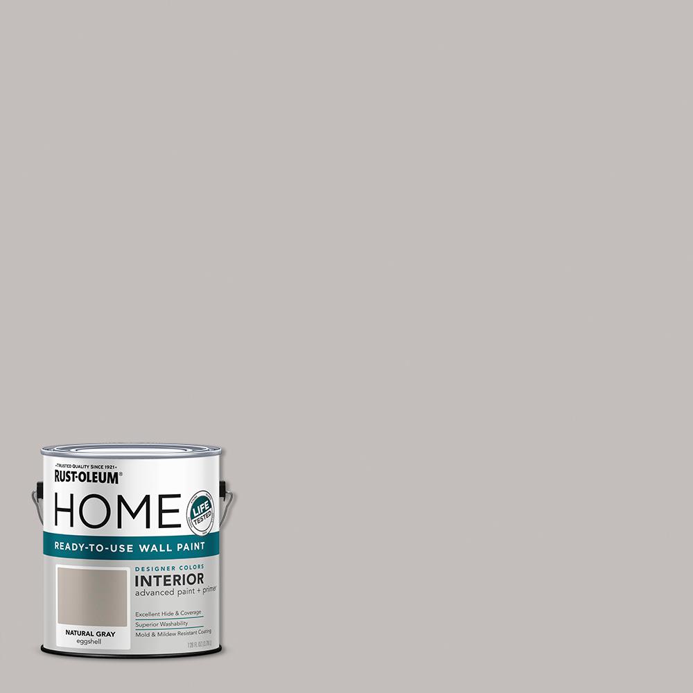 1 gal. Eggshell Natural Gray Interior Wall Paint (2Pack)367248 The