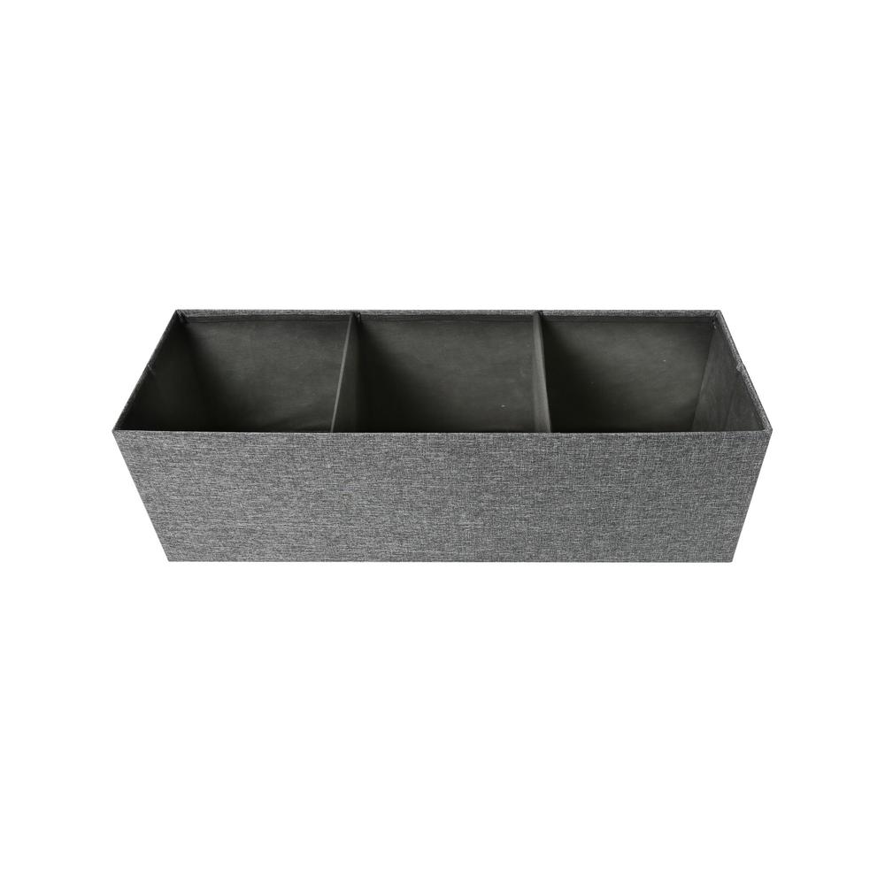 Seville Classics Charcoal Gray 43 In Large Tufted Lift Top
