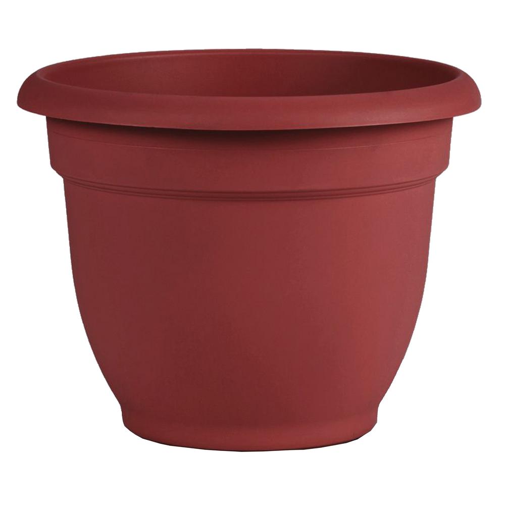 Red Plastic Plant Pots Planters The Home Depot