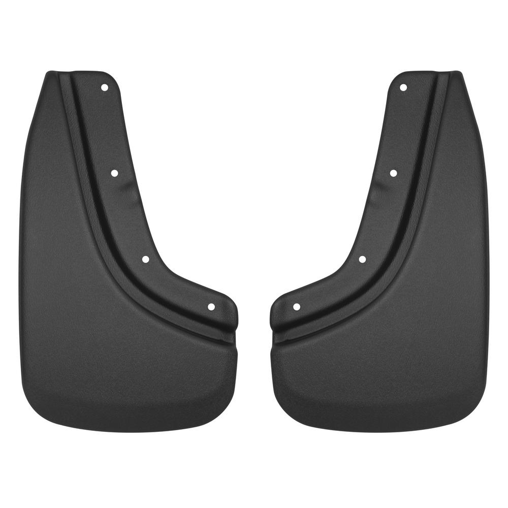Husky Mud Guards Flaps 03-10 F250 F350 Single Rear Wheel w// Fender Flares BLACK