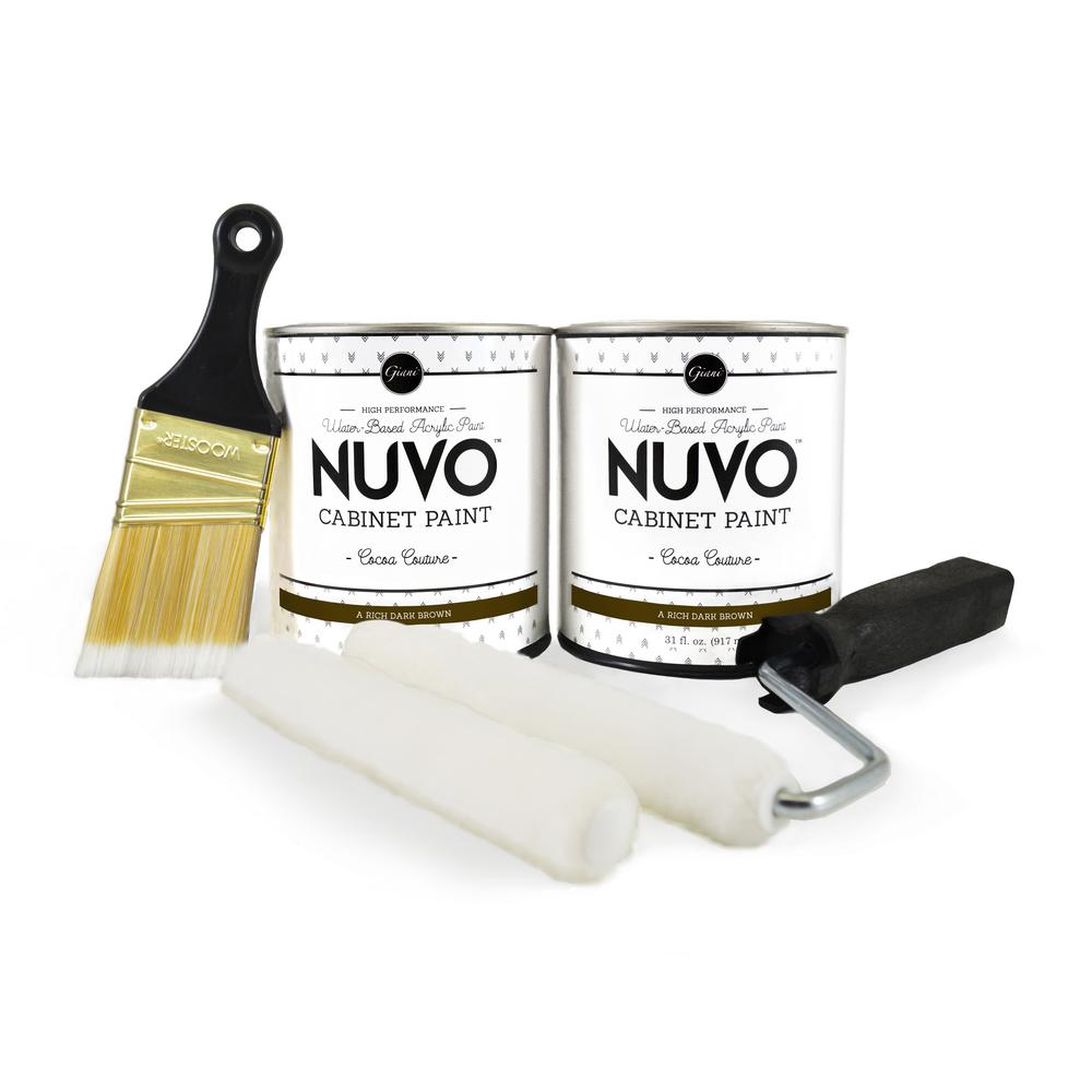 Nuvo 2 Qt Cocoa Couture Cabinet Paint Kit Fg Nu Cocoa Kit The