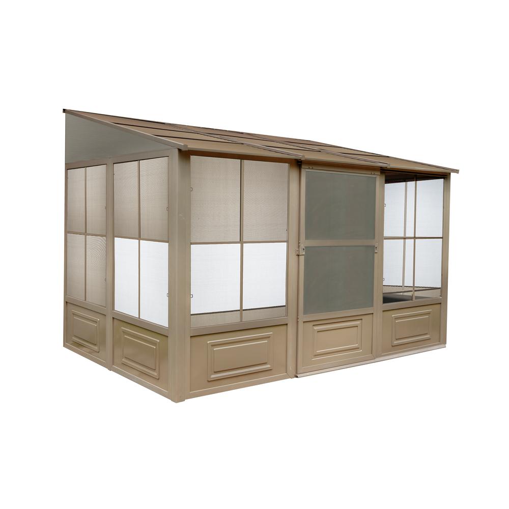 Gazebo Penguin 8 ft. x 12 ft. Aluminum Florence AddARoom Solarium