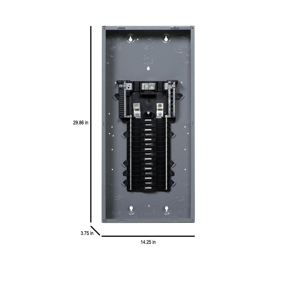 Square D Qo 200 Amp 30 Space 40 Circuit Indoor Main Lug Plug On Neutral Load Center With Ground Bar Qo130l200pg The Home Depot