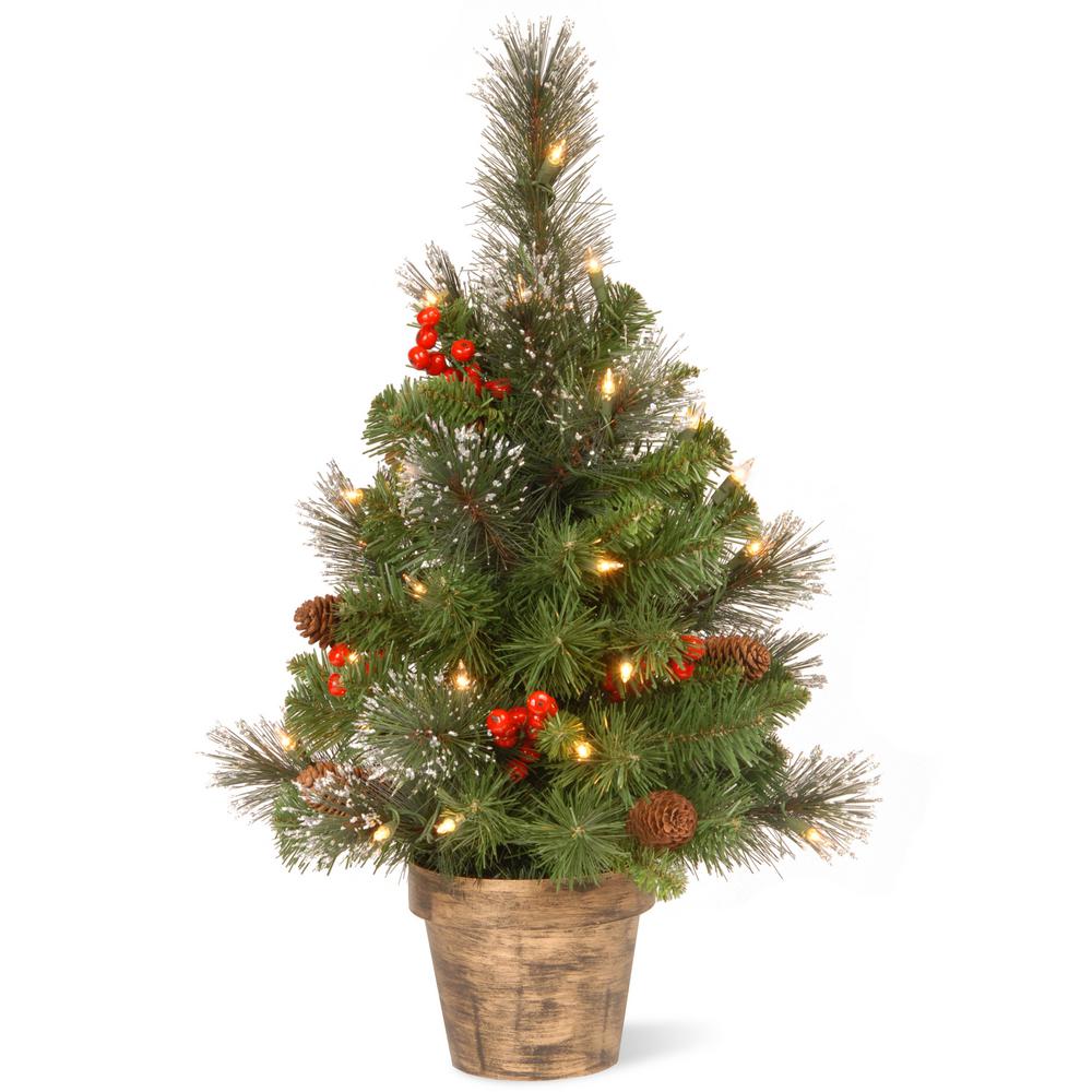 Crestwood Spruce Tree with Clear Lights