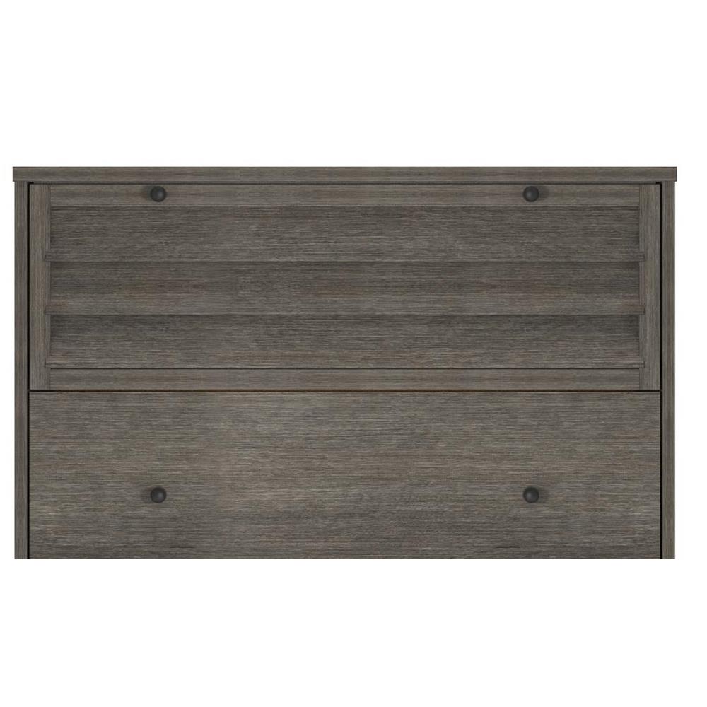 Ameriwood Gammon 5 Drawer Gray Oak Dresser Hd79881 The Home Depot