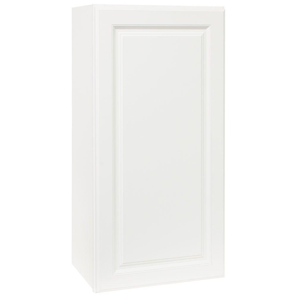 18 x 36 x 12 in. Quick Ship & Assembled Cabinets: Hampton Bay Drawer Hardware Hampton Wall Cabinet in Satin White KW1836-SW