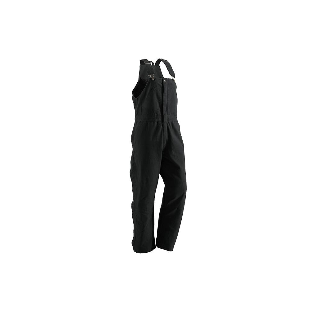black insulated bib overalls
