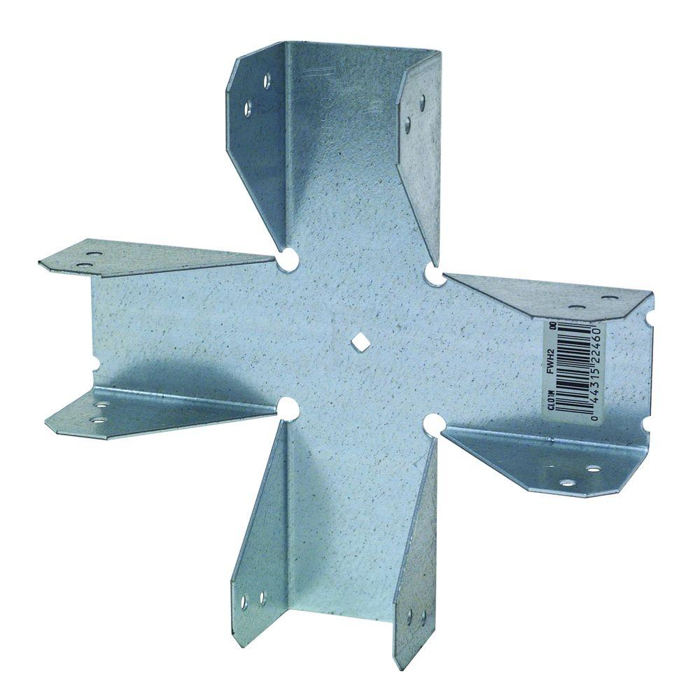 Simpson StrongTie 18Gauge 2x Four Way ConnectorFWH2 The Home Depot