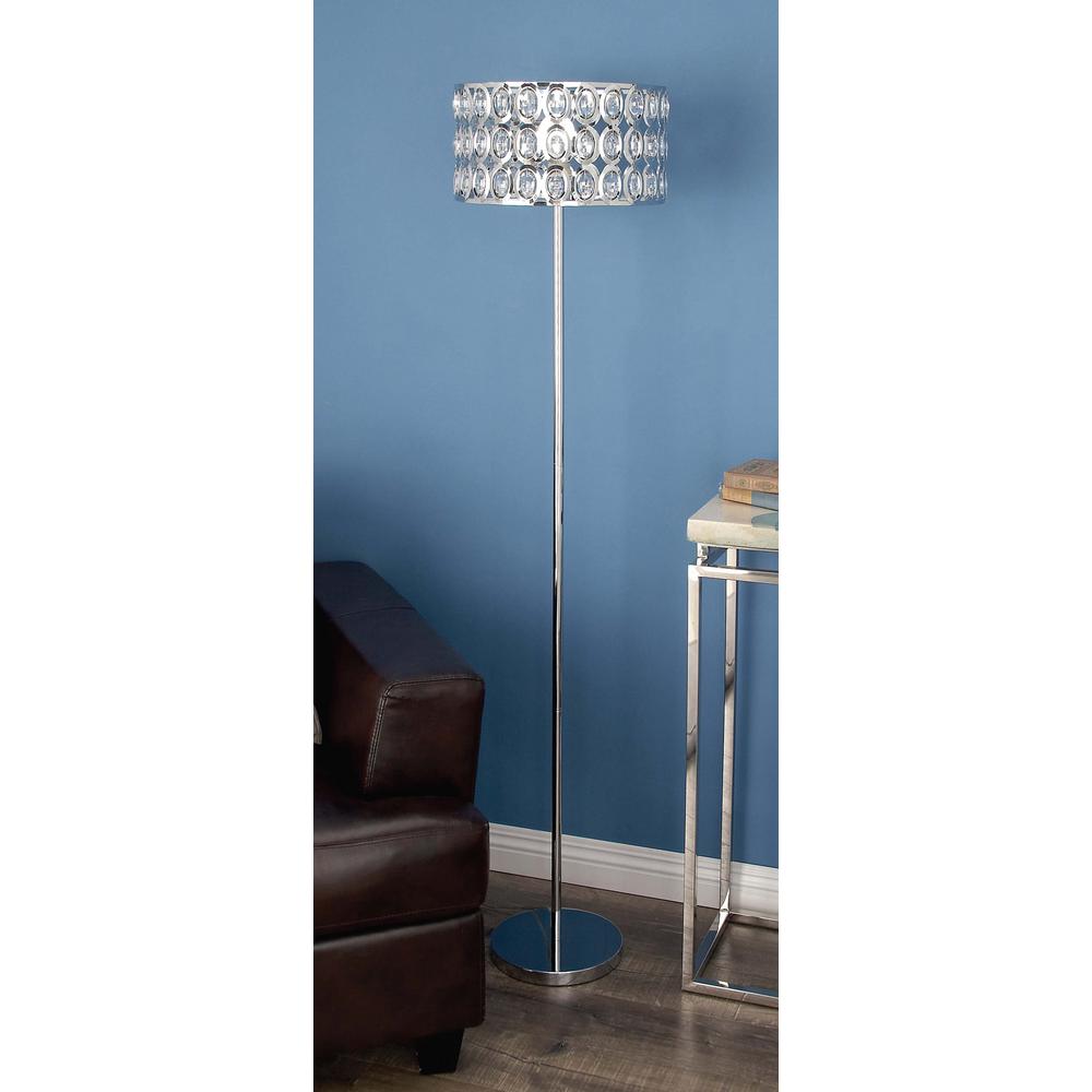 silver modern floor lamp