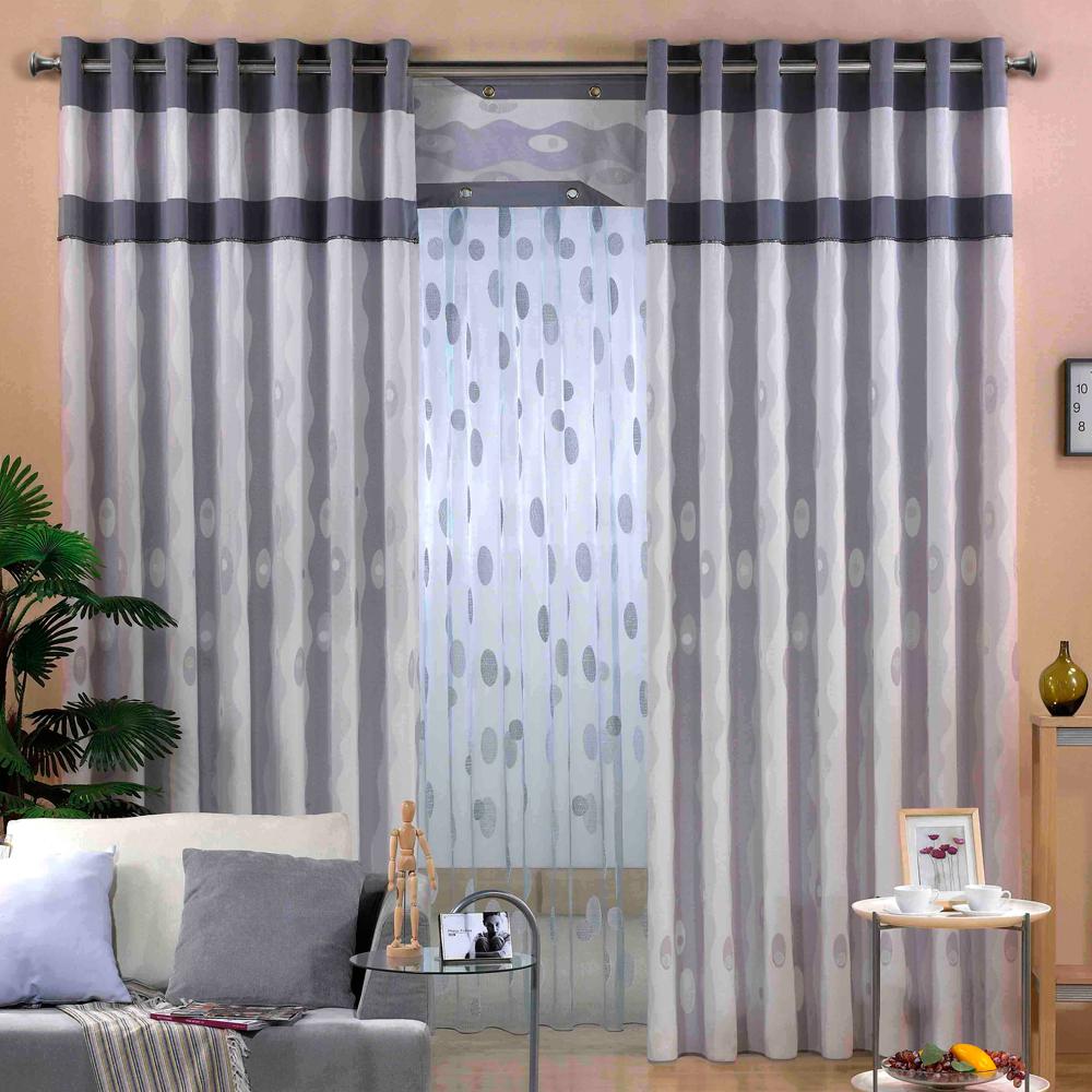 36 in. x 72 in. Telescoping 1 in. Curtain Rod in Nickel with