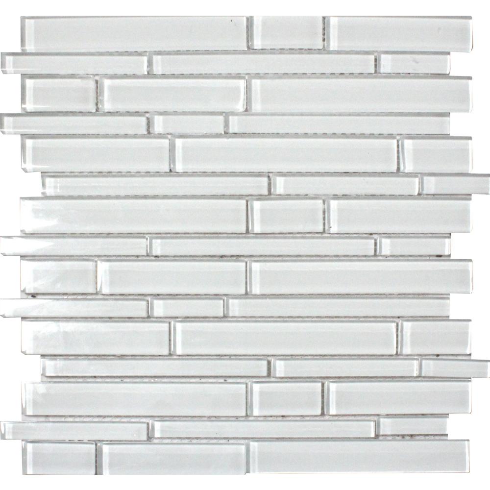Msi Ice Interlocking 12 In X 8mm Gl Mesh Mounted Mosaic Msi Ice Interlocking 12 In X 8mm Gl Mesh Mounted