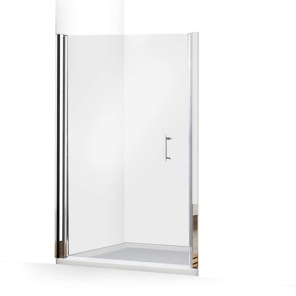 Vista Pivot Ii Framed Pivot Shower Door 65 1 2 H X 31 1 4 36 W With 1 8 Thick Pebbled Glass 1500d 36s Sterling