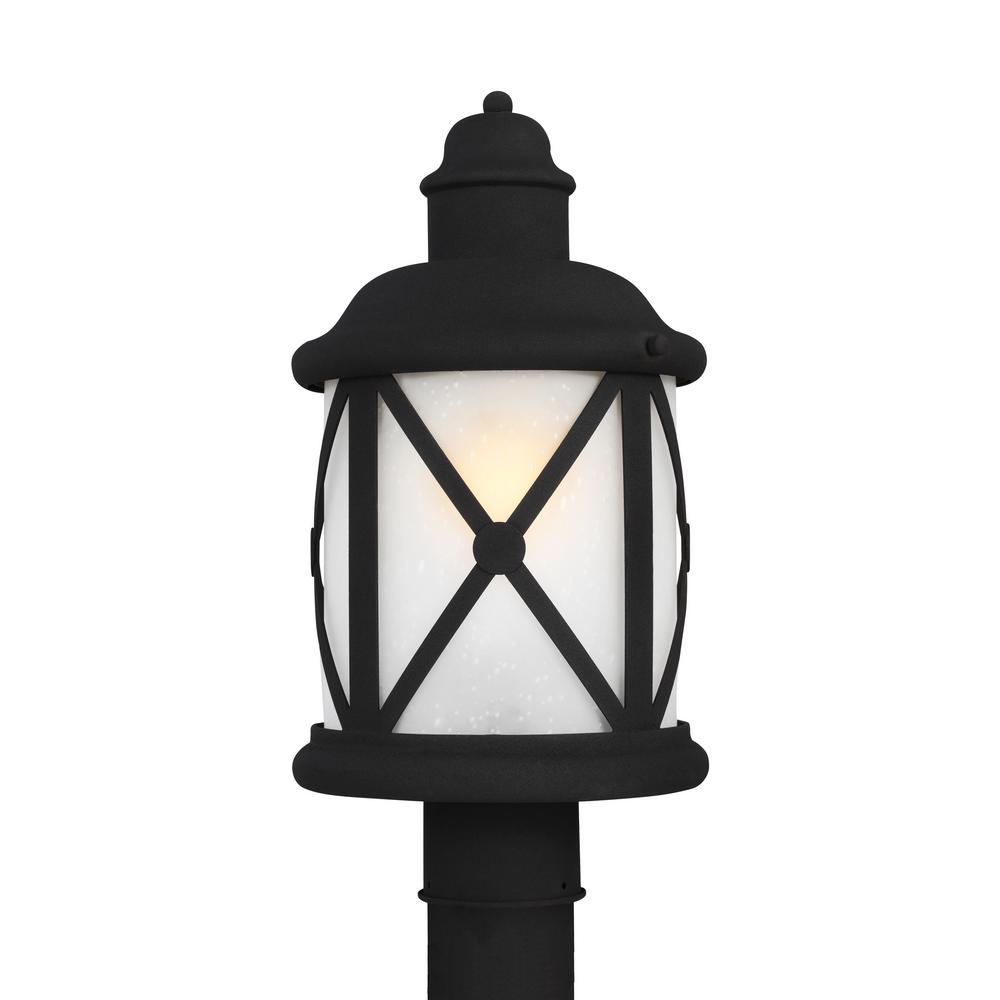 Sea Gull Lighting Lakeview 1 Light Outdoor Black Post With Led Sea Gull Lighting Lakeview 1 Light Outdoor Black Post With Led Bulb