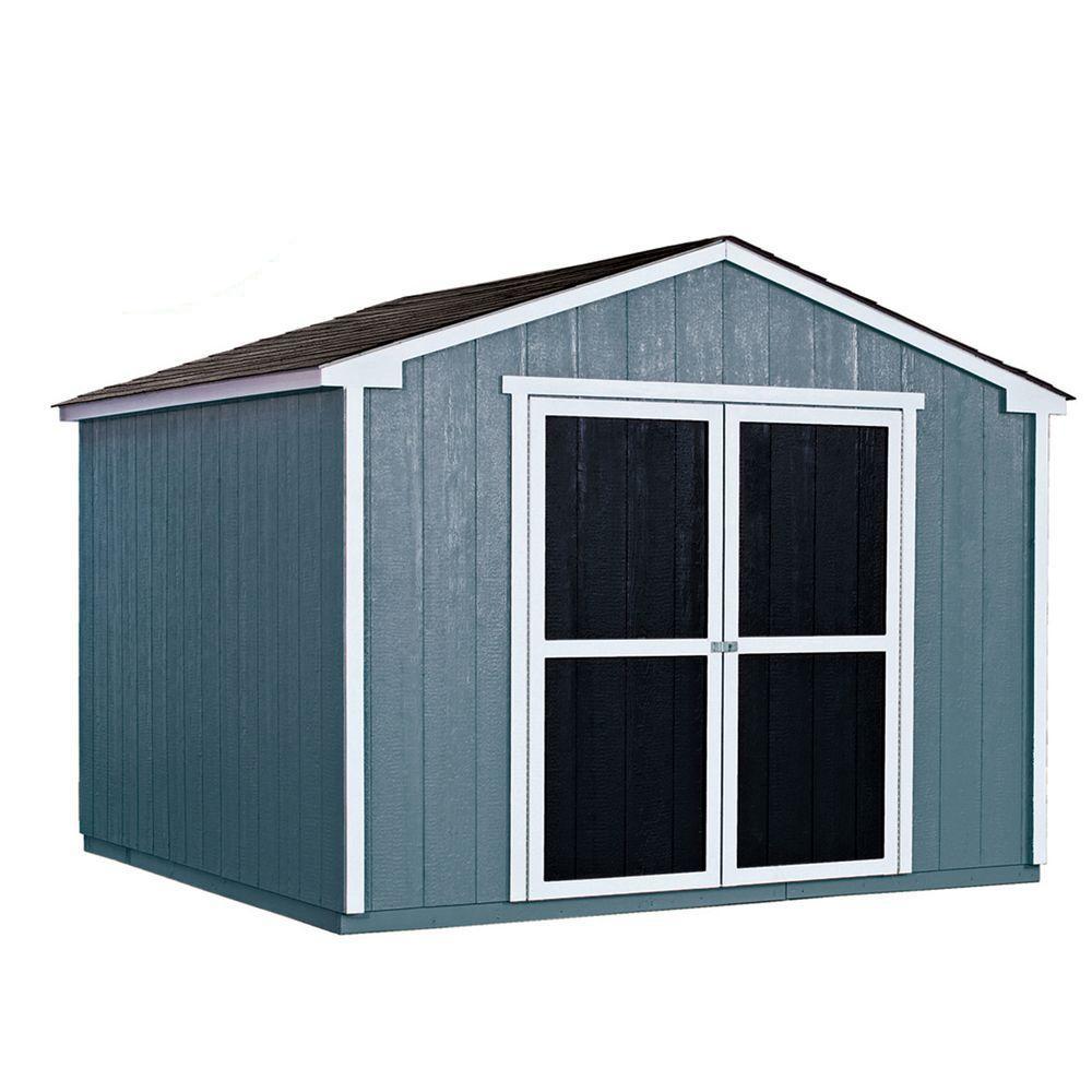 US Leisure 10 ft. x 8 ft. Keter Stronghold Resin Storage Shed ...