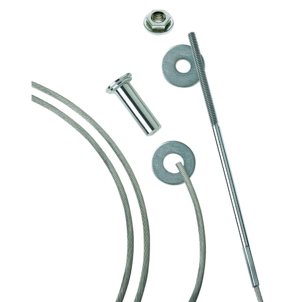 Cable Railing Kit Fit 1//8 Wire Deck Post Cable Railing Kit for Wood Posts Cable Railing Hardware Kit 10 Pack