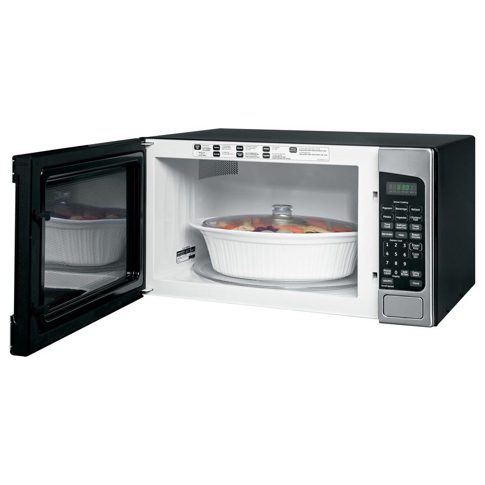 Ge 2 0 Cu Ft Countertop Microwave In Stainless Steel Ge 2 0 Cu Ft Countertop Microwave In Stainless Steel