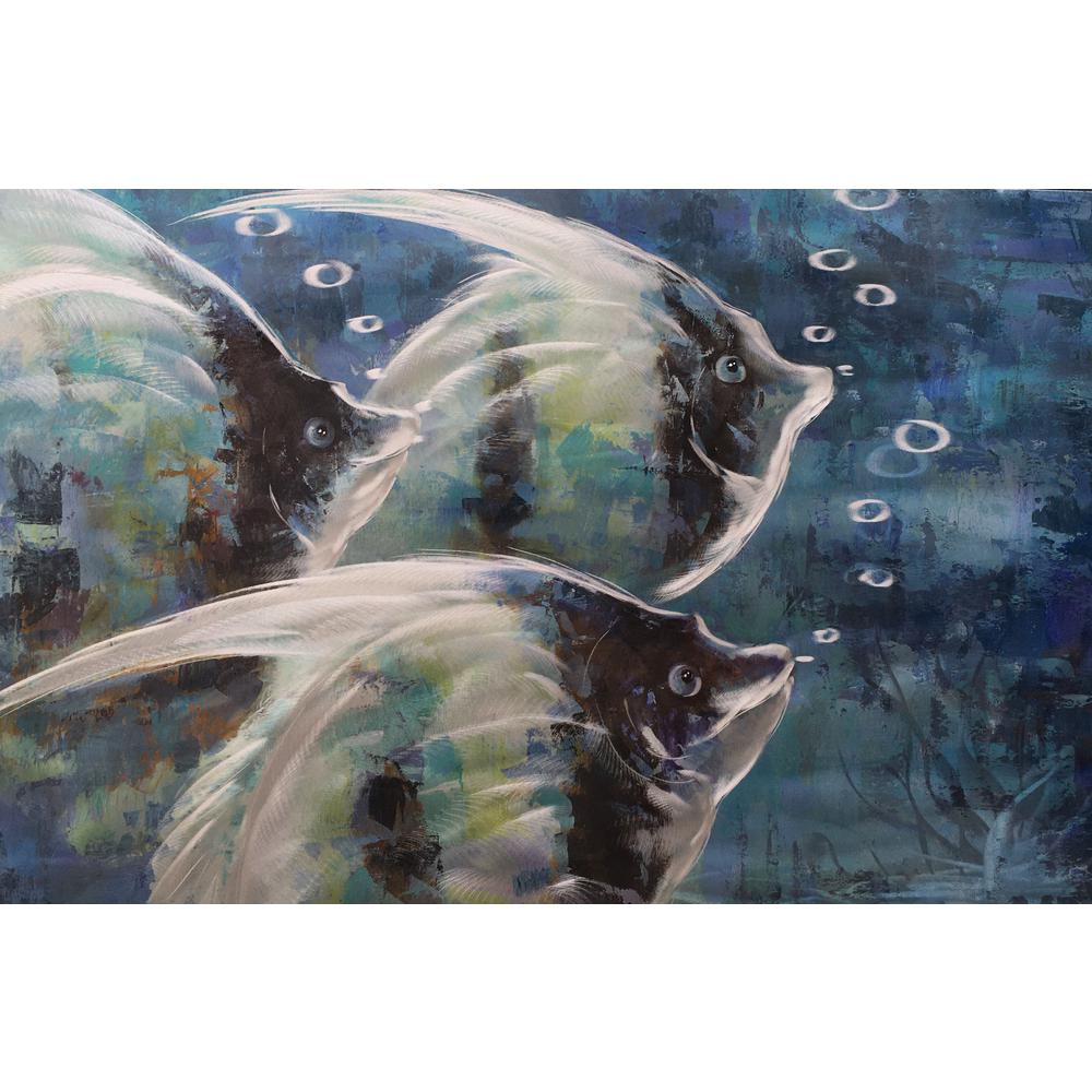 Peterson Artwares Grouping Angelfish Metal Wall Art Small Size Ph2029 The Home Depot