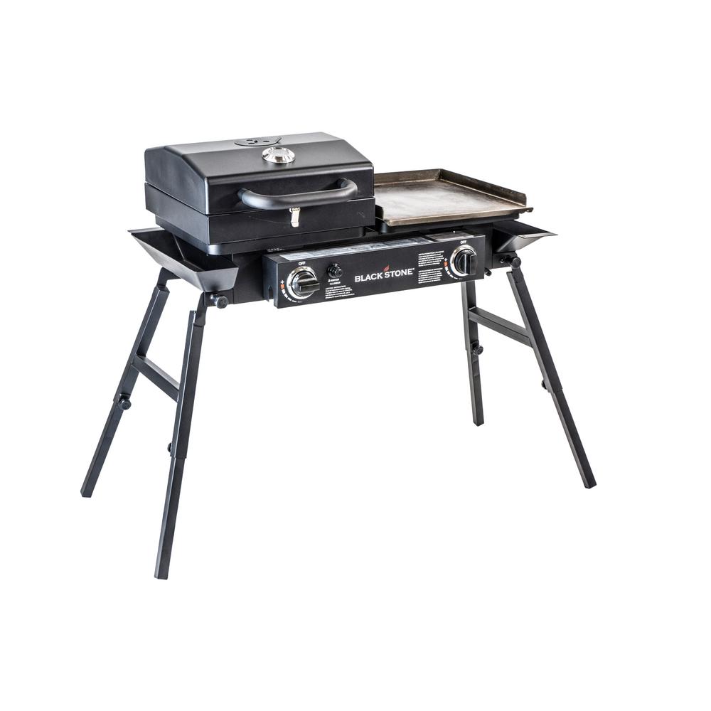 blackstone-tailgater-combo-2-burner-portable-propane-gas-grill-in-black