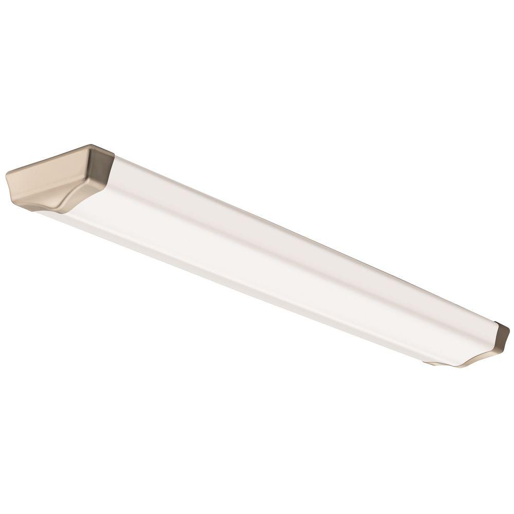 Lithonia Lighting Bouldercrest 4 Ft Brushed Nickel Led Decorative