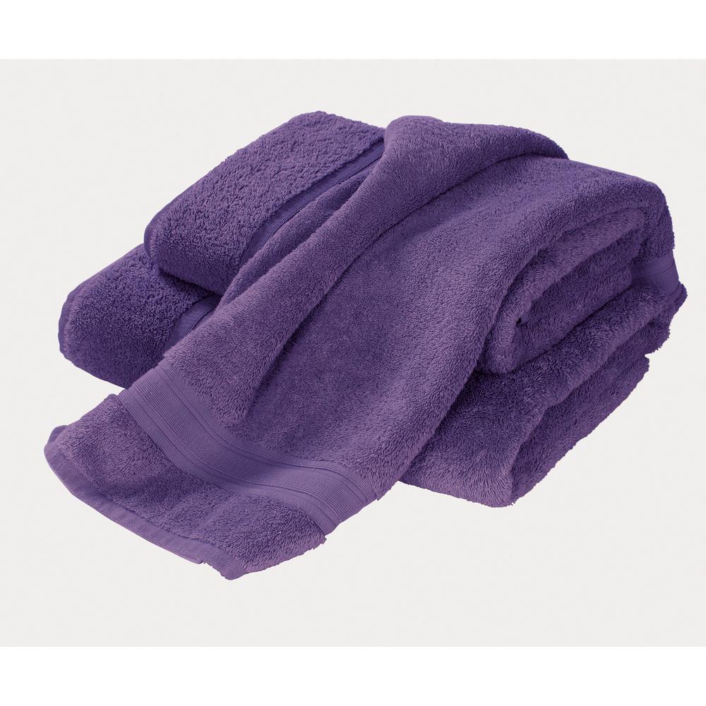 purple towels