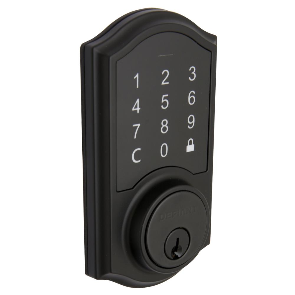 Matte Black Electronic Deadbolts Deadbolts The Home Depot