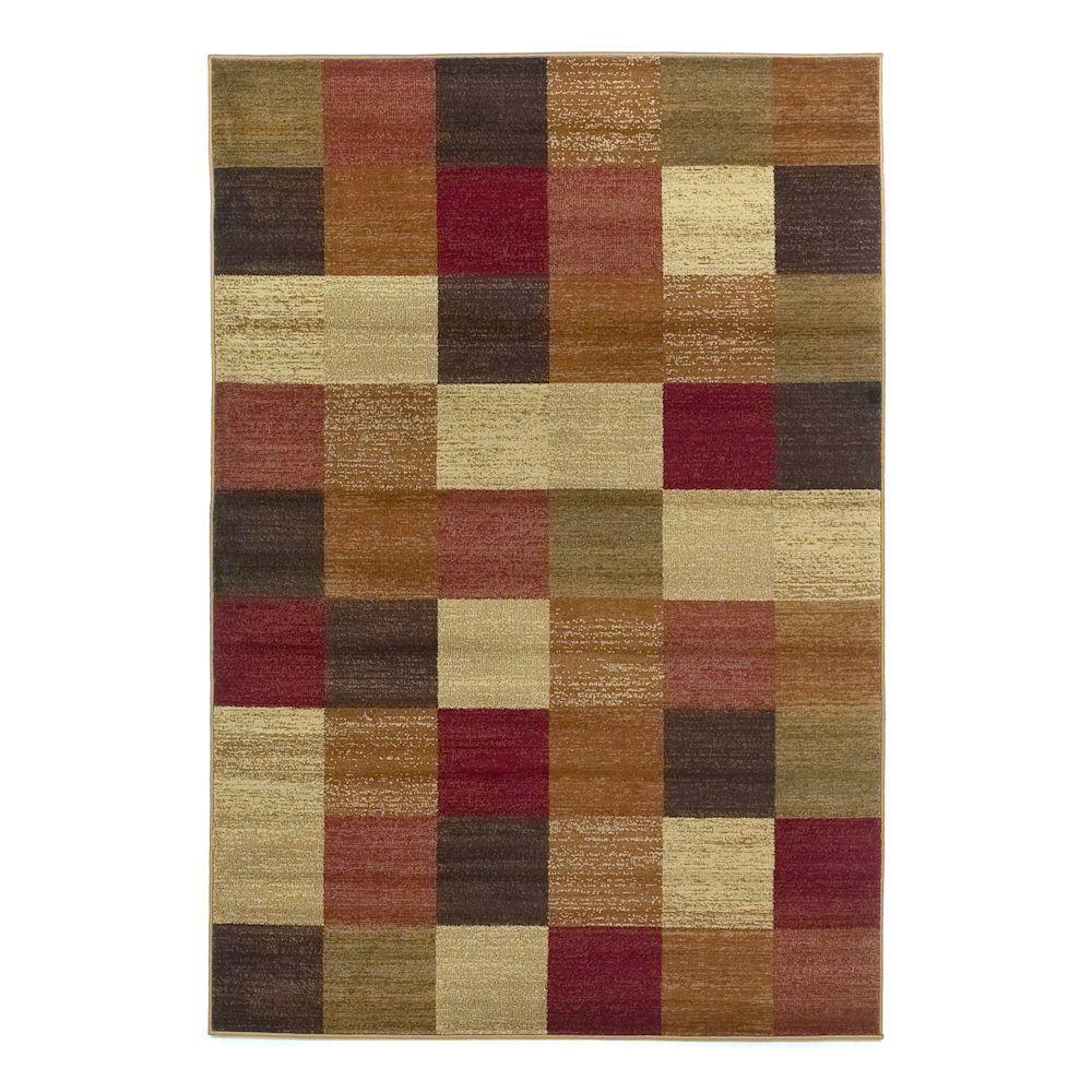 Kas Rugs All in a Square Beige 7 ft. 10 in. x 9 ft. 10 in. Area Rug ...