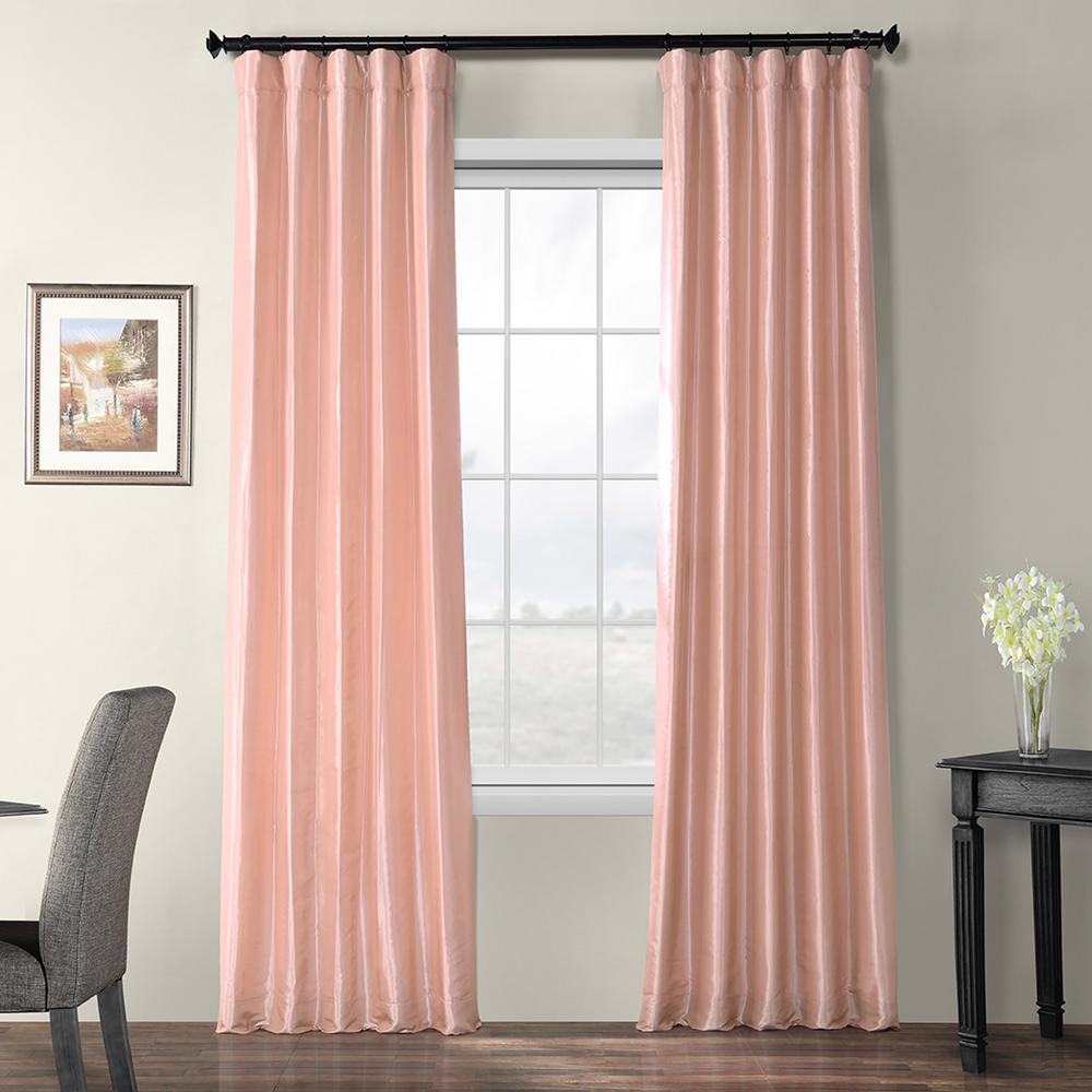Exclusive Fabrics Furnishings Salmon Rose Pink Blackout Faux