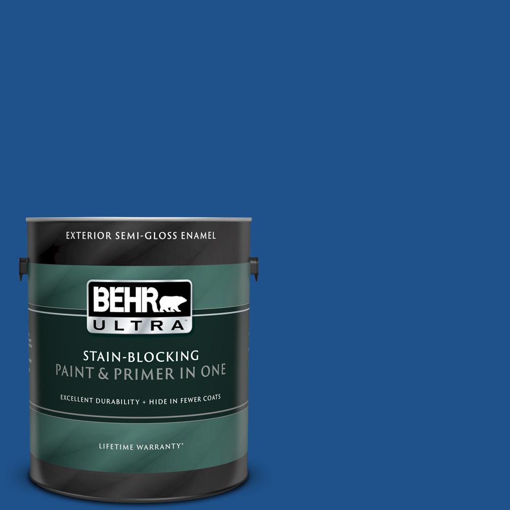 BEHR ULTRA 1 gal. P5207 Flashy Sapphire SemiGloss