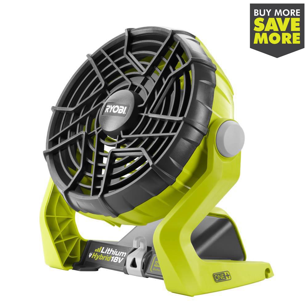 Ryobi 18 Volt One Hybrid Portable Fan Tool Only P33 The Home Depot